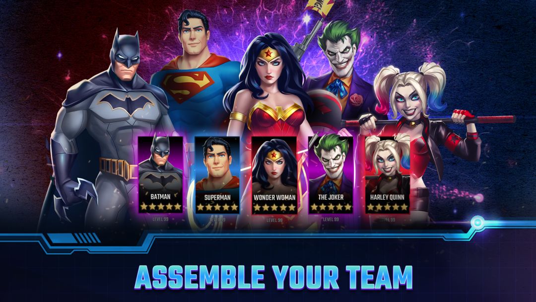 DC Heroes & Villains: Match 3 ภาพหน้าจอเกม