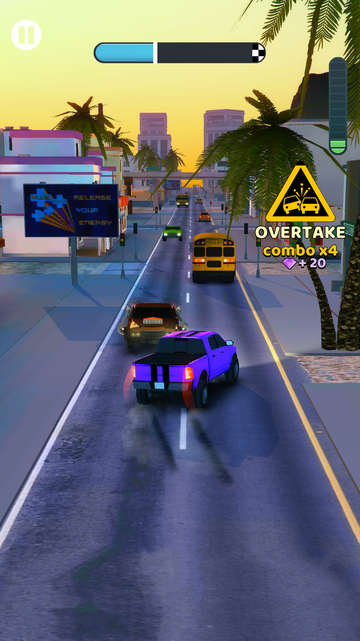 高峰時間3D：赛车和赛车 游戏遊戲截圖