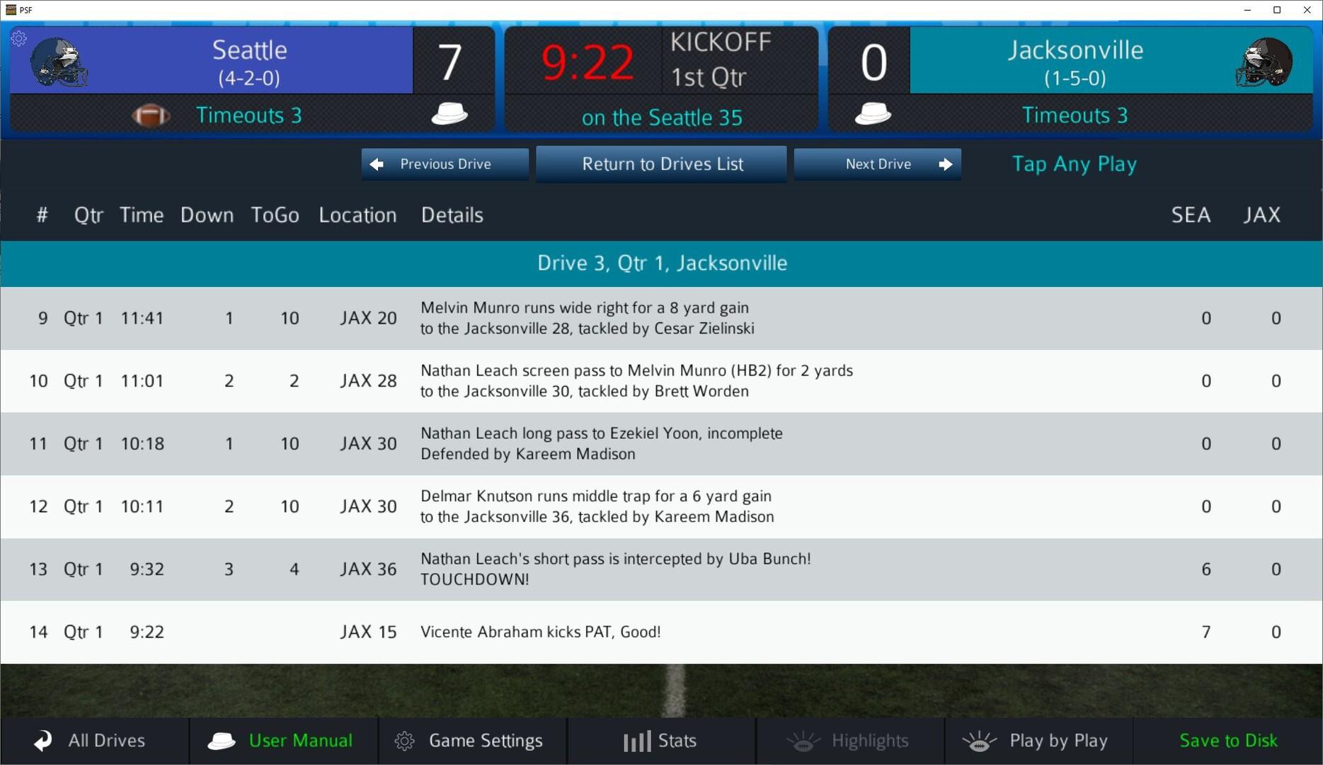 Pro Strategy Football 2026 Game Screenshot