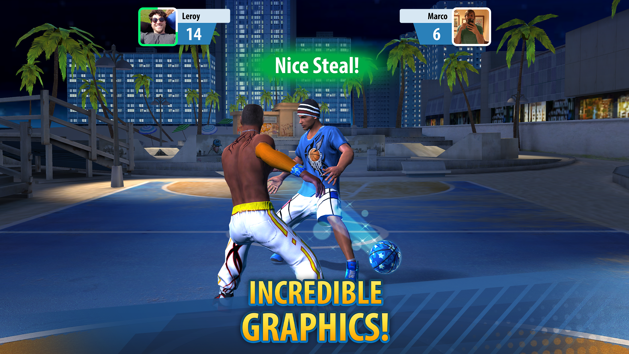 Cuplikan Layar Game Basketball Stars: Multiplayer