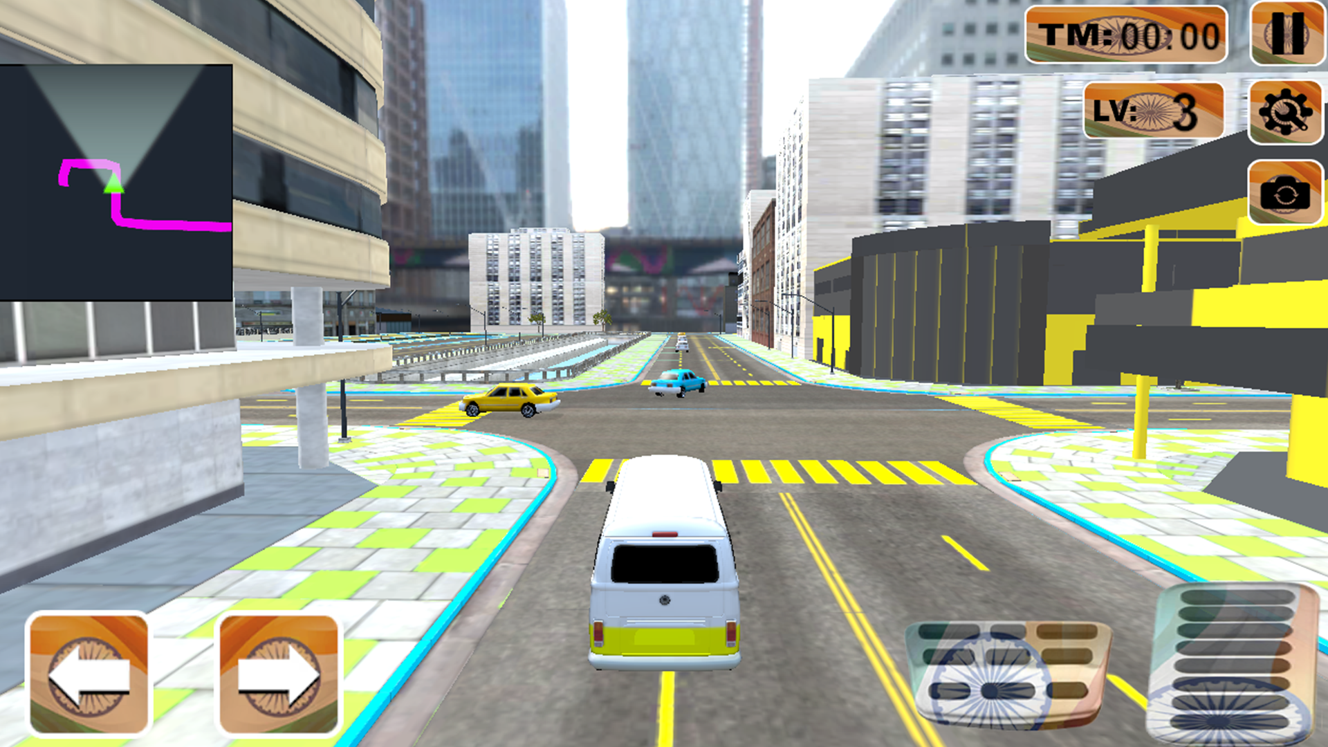 Indian School Van Car Games Game Screenshot