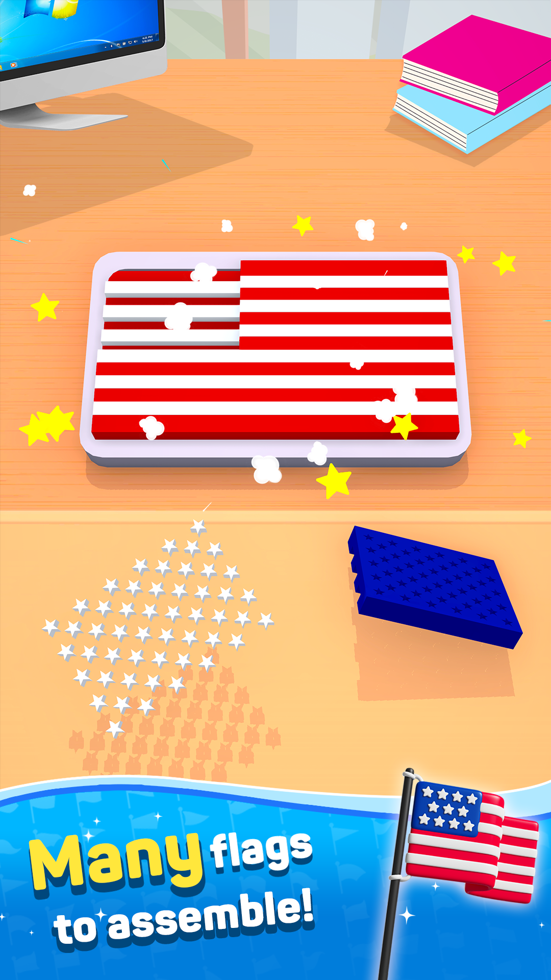 Cuplikan Layar Game Fit Flag: Drop Flags Puzzle