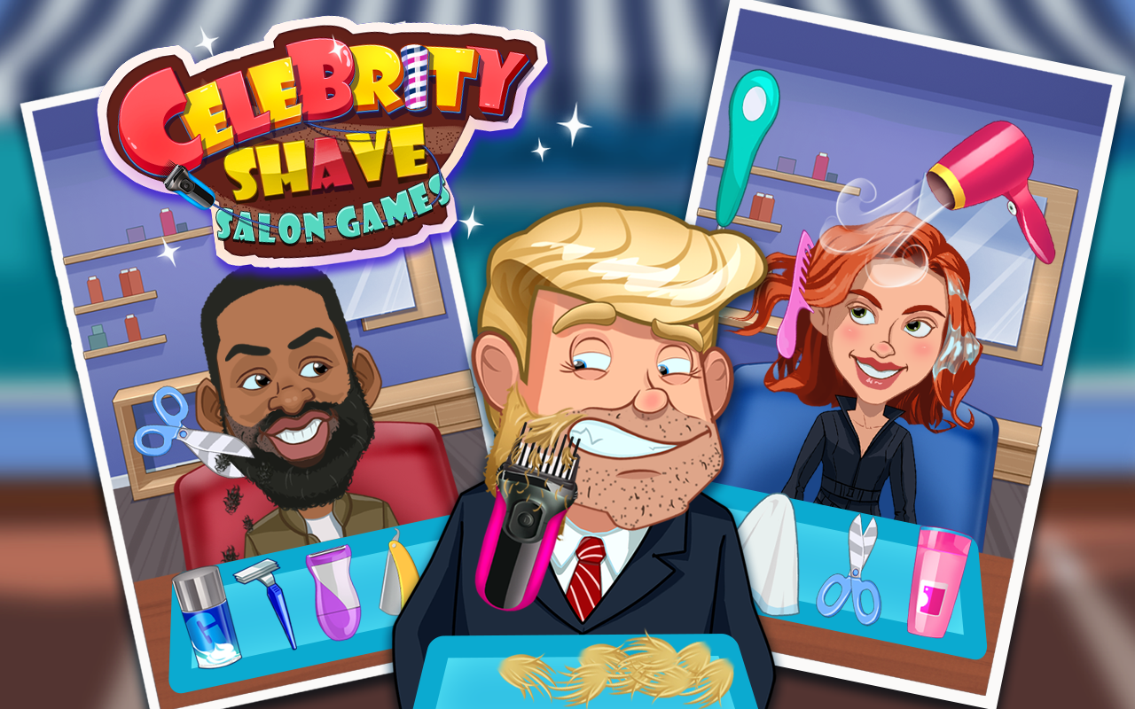 Celebrity Shave - Salon Games ゲームのスクリーンショット