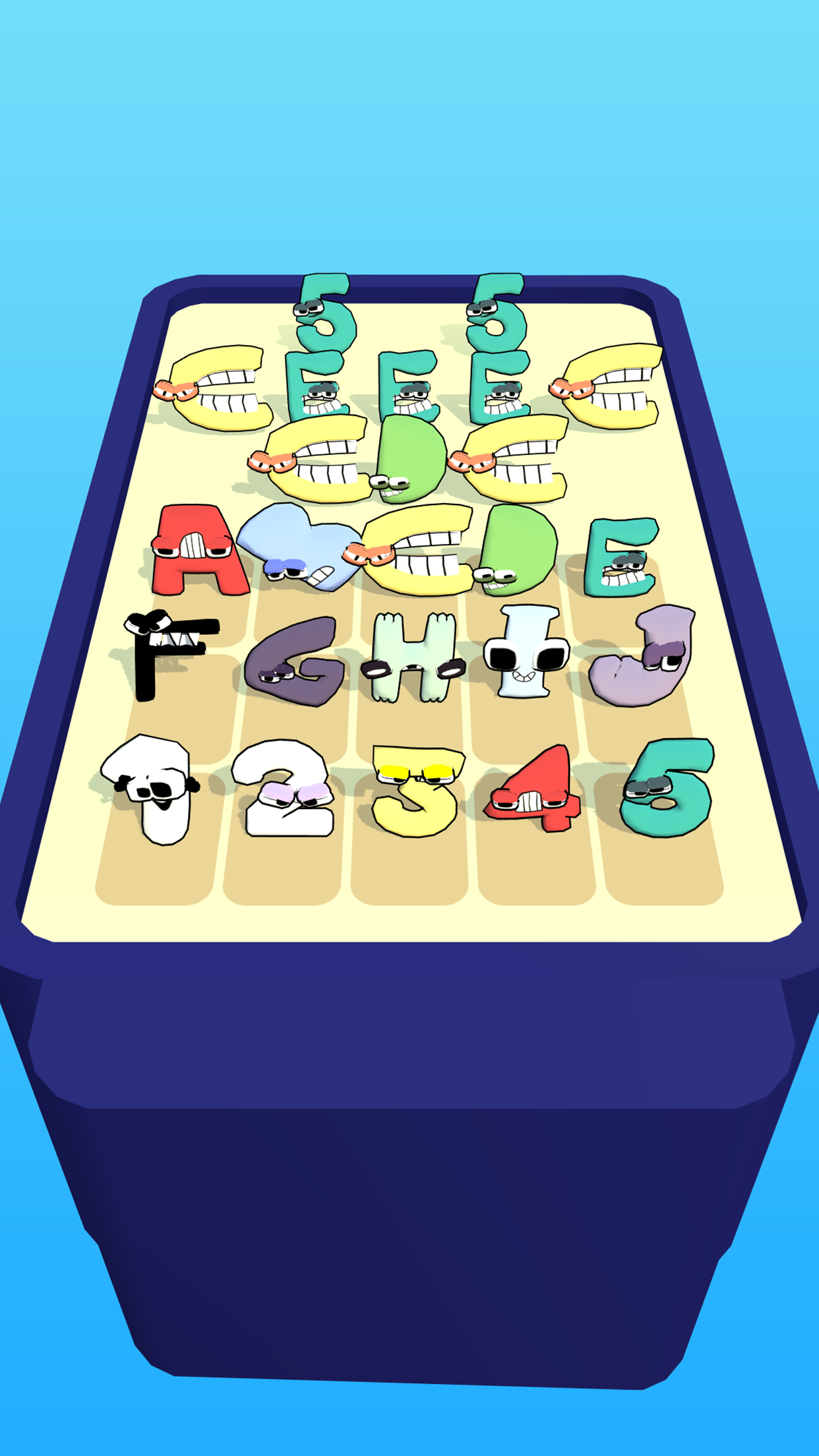 Screenshot of Merge Alphabet: Monster Fusion