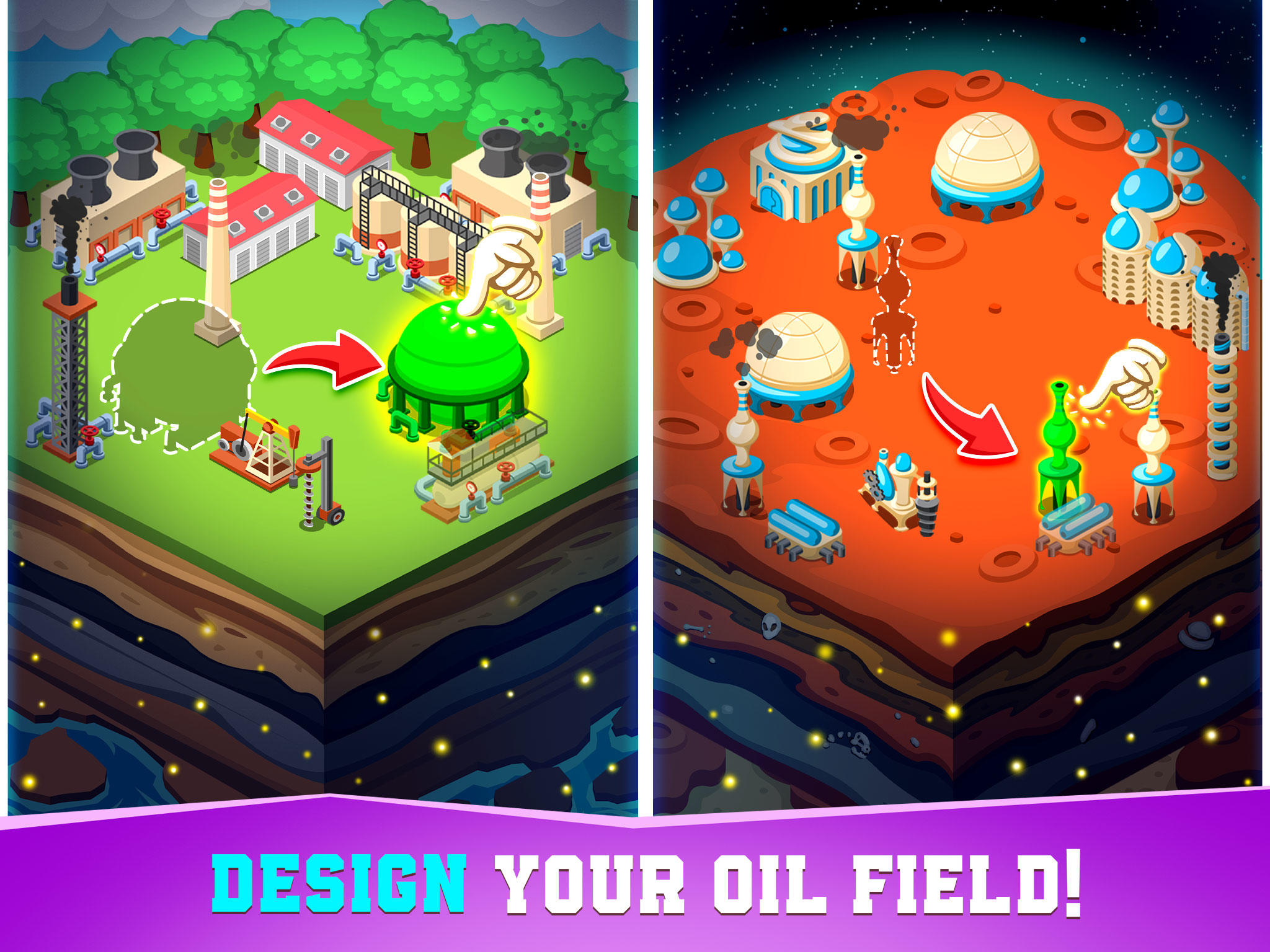 Oil Tycoon idle tap miner game Game Screenshot