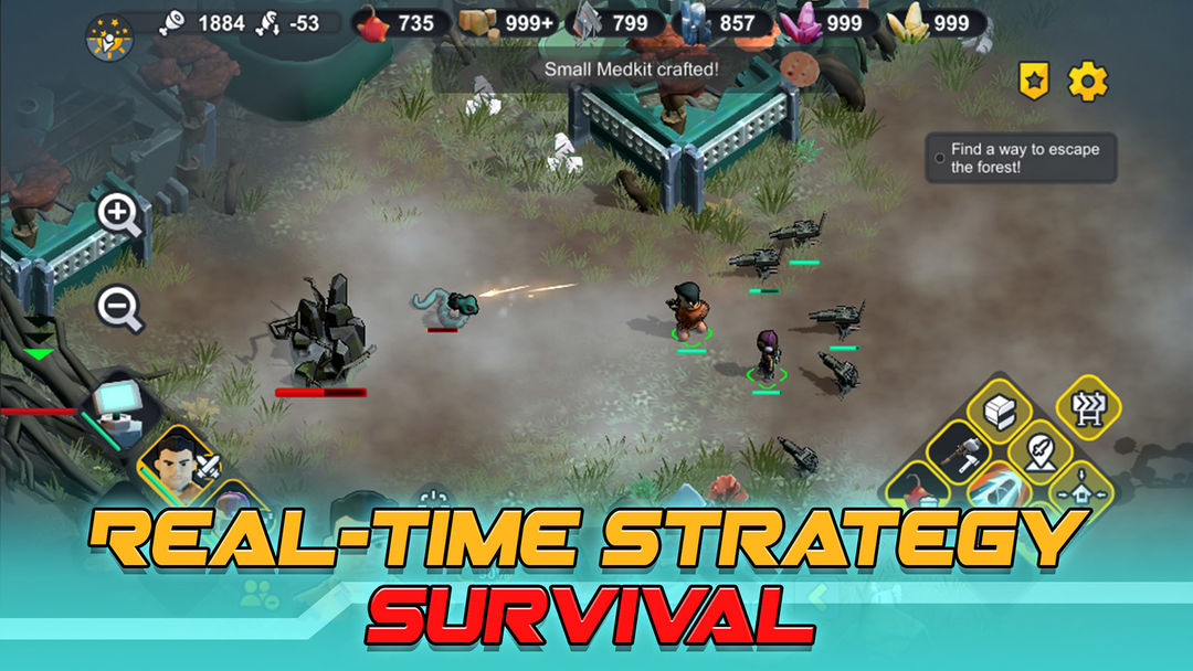 Strange World - RTS Survival screenshot game