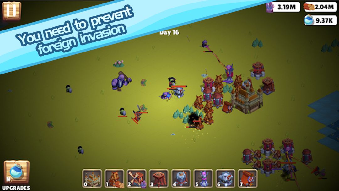 Screenshot of Empire vs Zombie - Free Casual Tower Defense Games