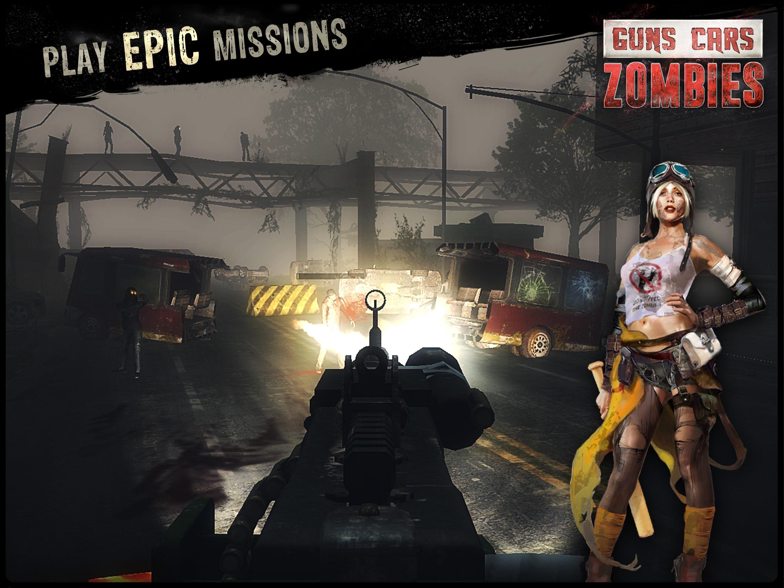 Guns, Cars and Zombies Game Screenshot