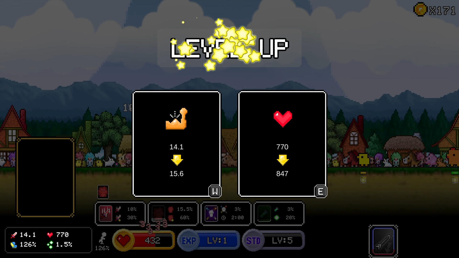 Hero Hellspawn - Roguelite English Learning Game Game Screenshot