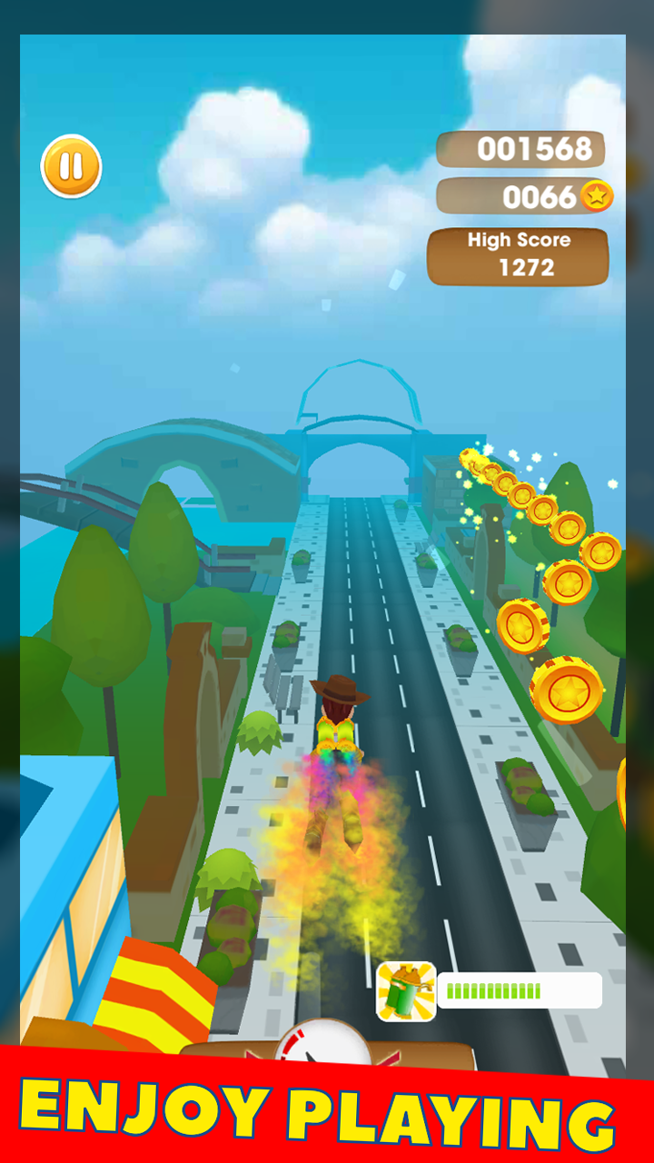 Screenshot of TOY surfer story