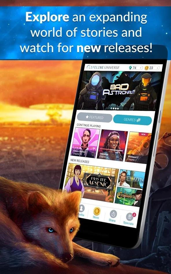 Lifeline Universe – Choose Your Own Story Game Screenshot