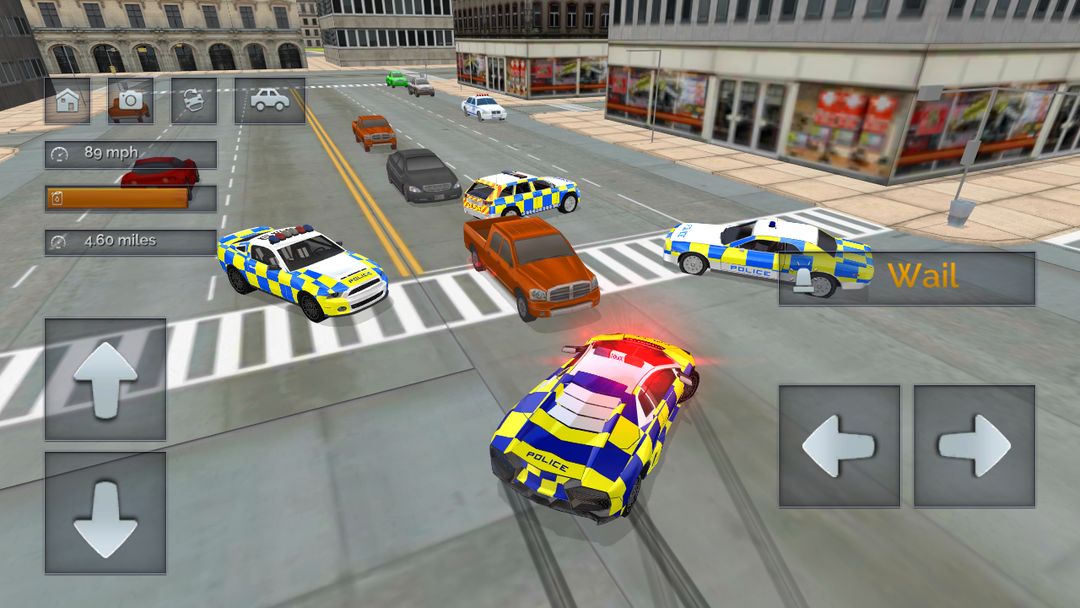 Screenshot of Police Car Driving vs Street Racing Cars