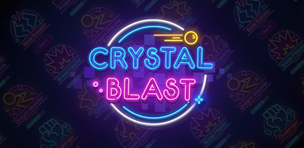 Banner of explosão de cristal 