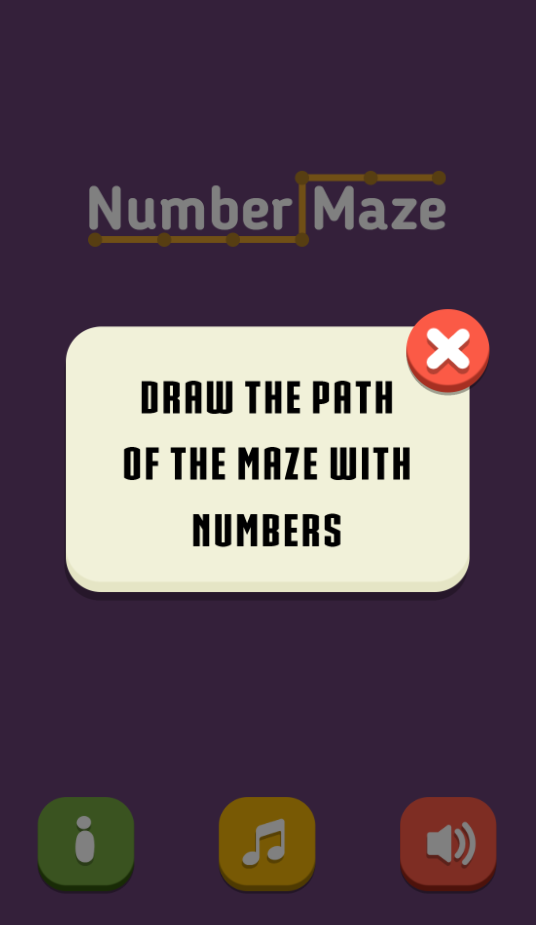 Number Maze Game Screenshot