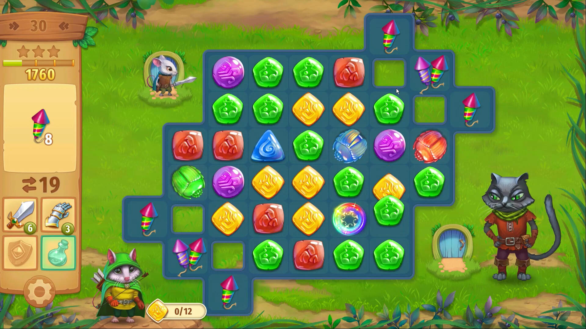 Screenshot 1 of Strongblade - Puzzle Quest and Match-3 Adventure 