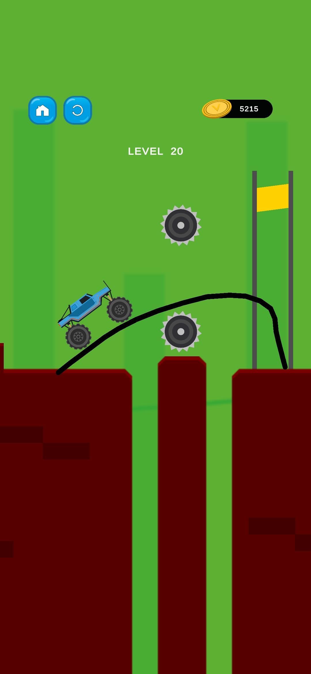 Draw Bridge To Save Car screenshot game