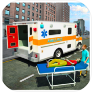 Giochi di simulatore di salvataggio in ambulanza della città