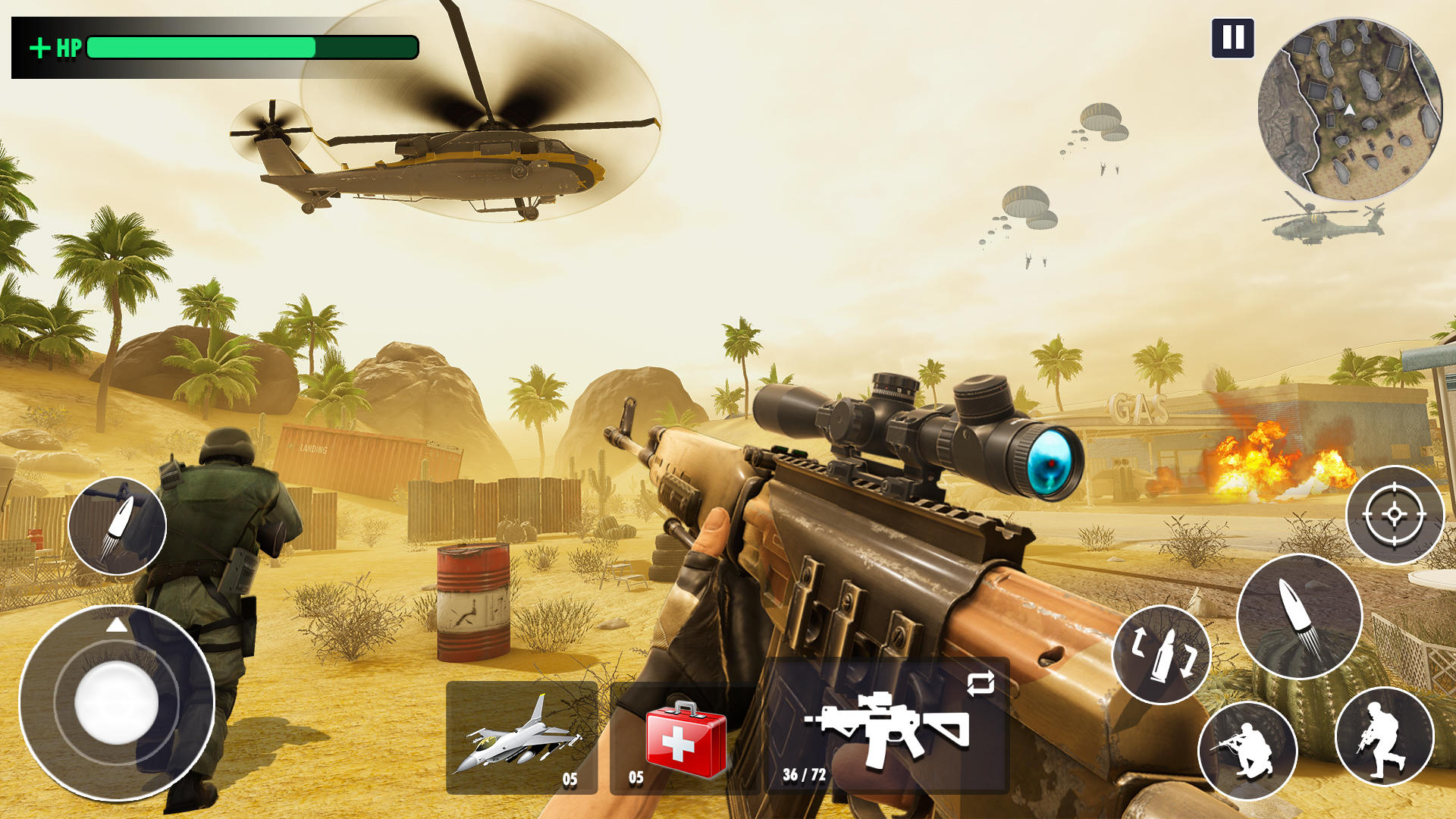 Desert Sniper 3D : Free Offline War Shooting Games APK para