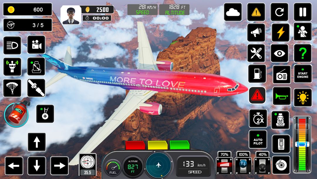 極端 飛機 模擬器年 飛行員 飛行 遊戲遊戲截圖