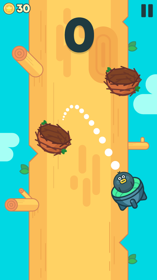 Jumping Bird–Angry Rocket Birdie Game Screenshot