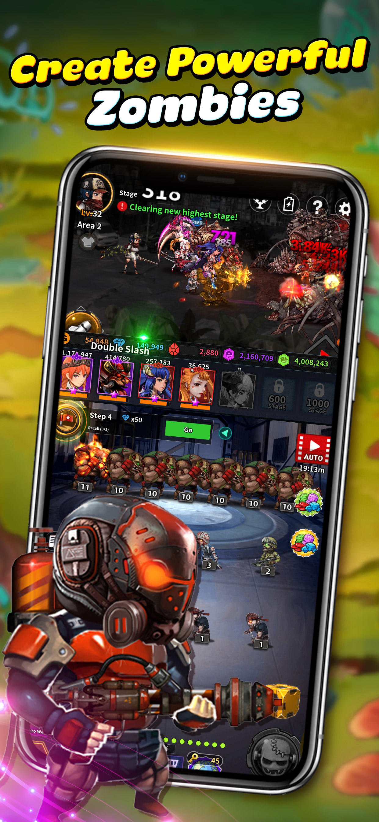 Screenshot 1 of Unisci Zombie: gioco di ruolo inattivo 1.7.7