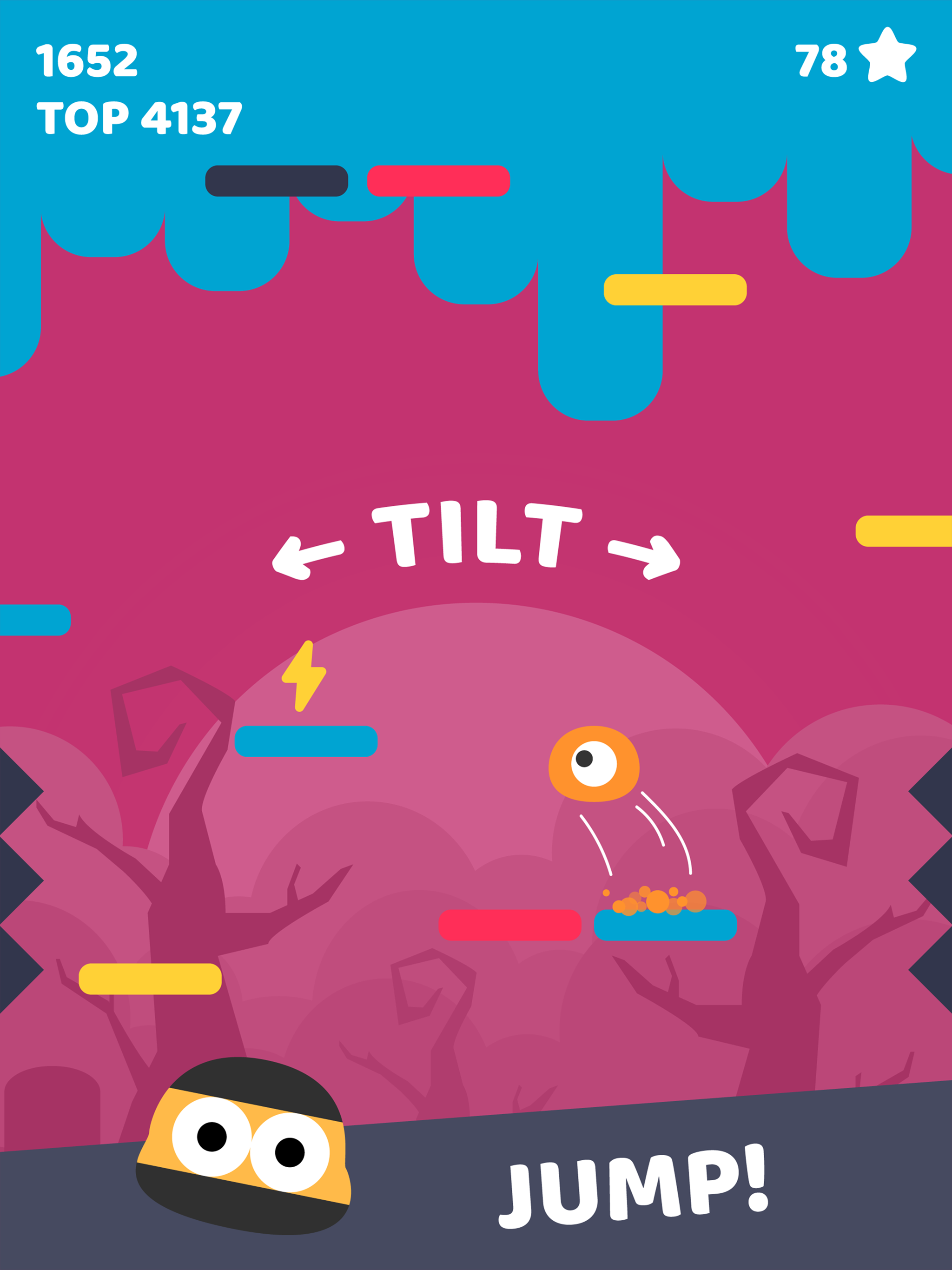 Jelly Jump: Happy Rainbow Colors Game Screenshot