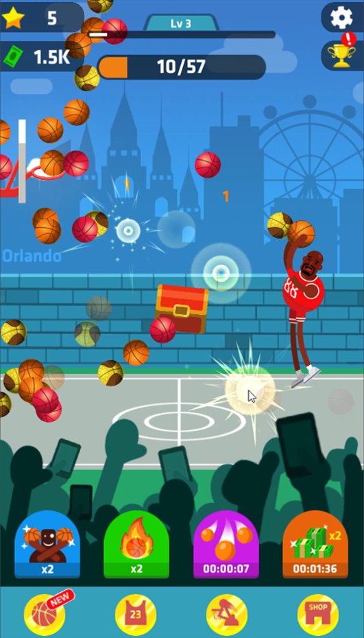 Idle Dunk Masters Game Screenshot