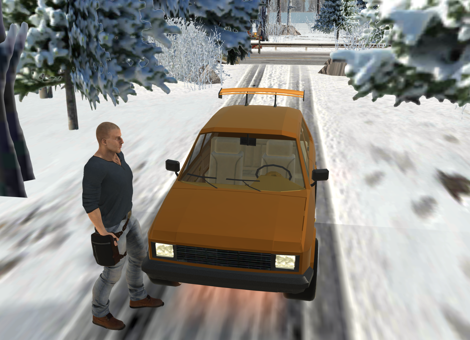 Скриншот игры Snow Car Driving Simulator