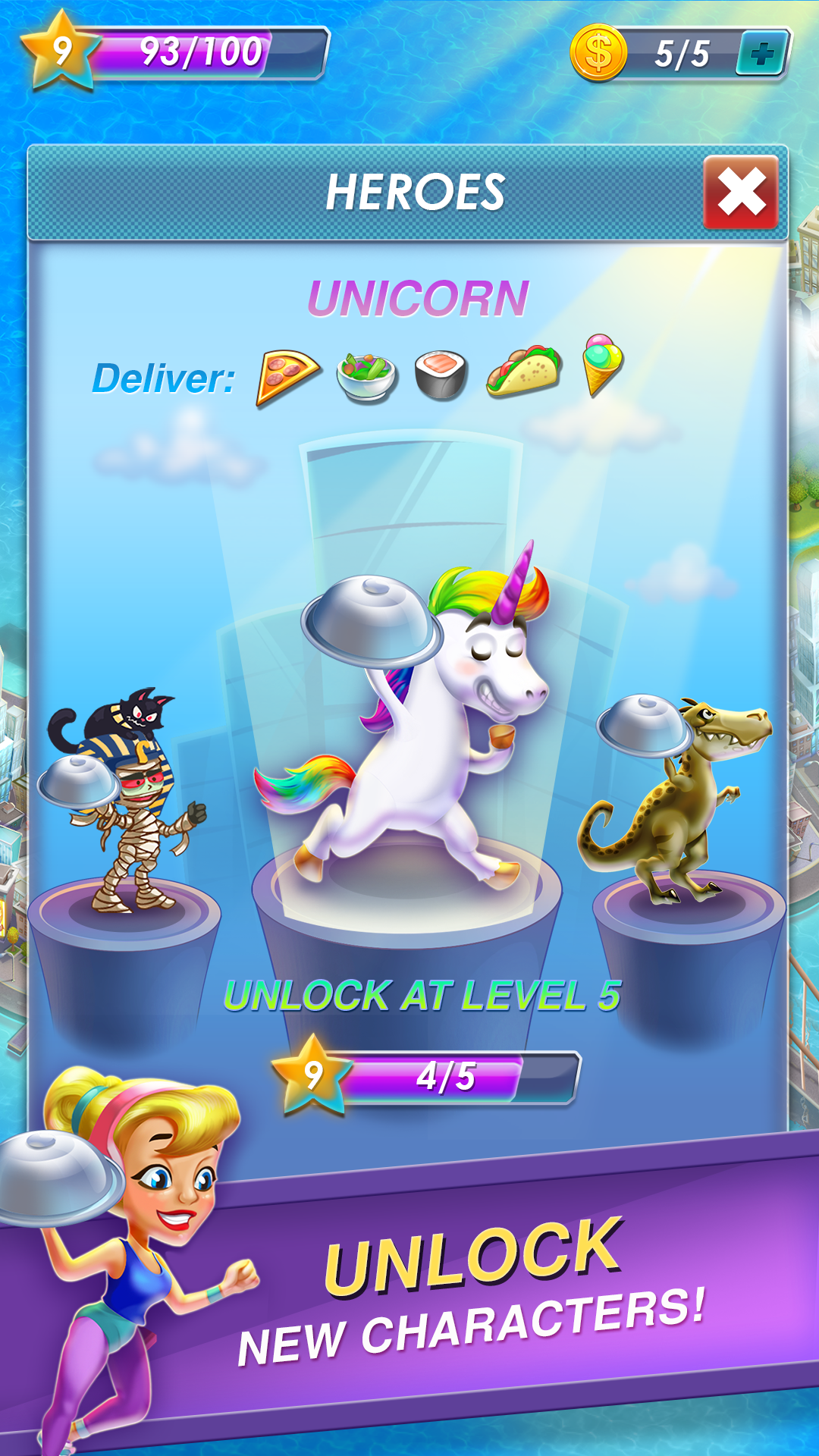 Raccoon Pizza Rush Game Screenshot