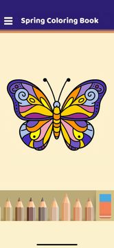 Spring Coloring Book Game Screenshot