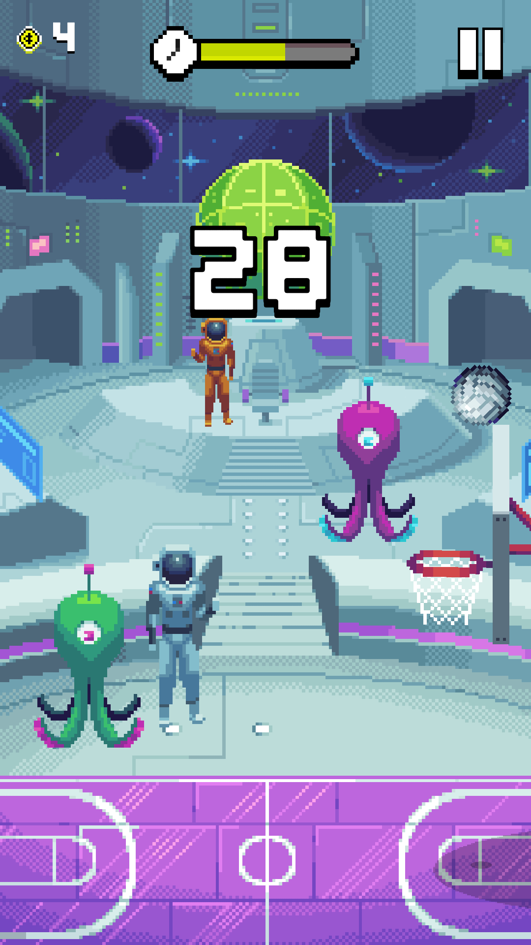 Bouncy Hoops ゲームのスクリーンショット