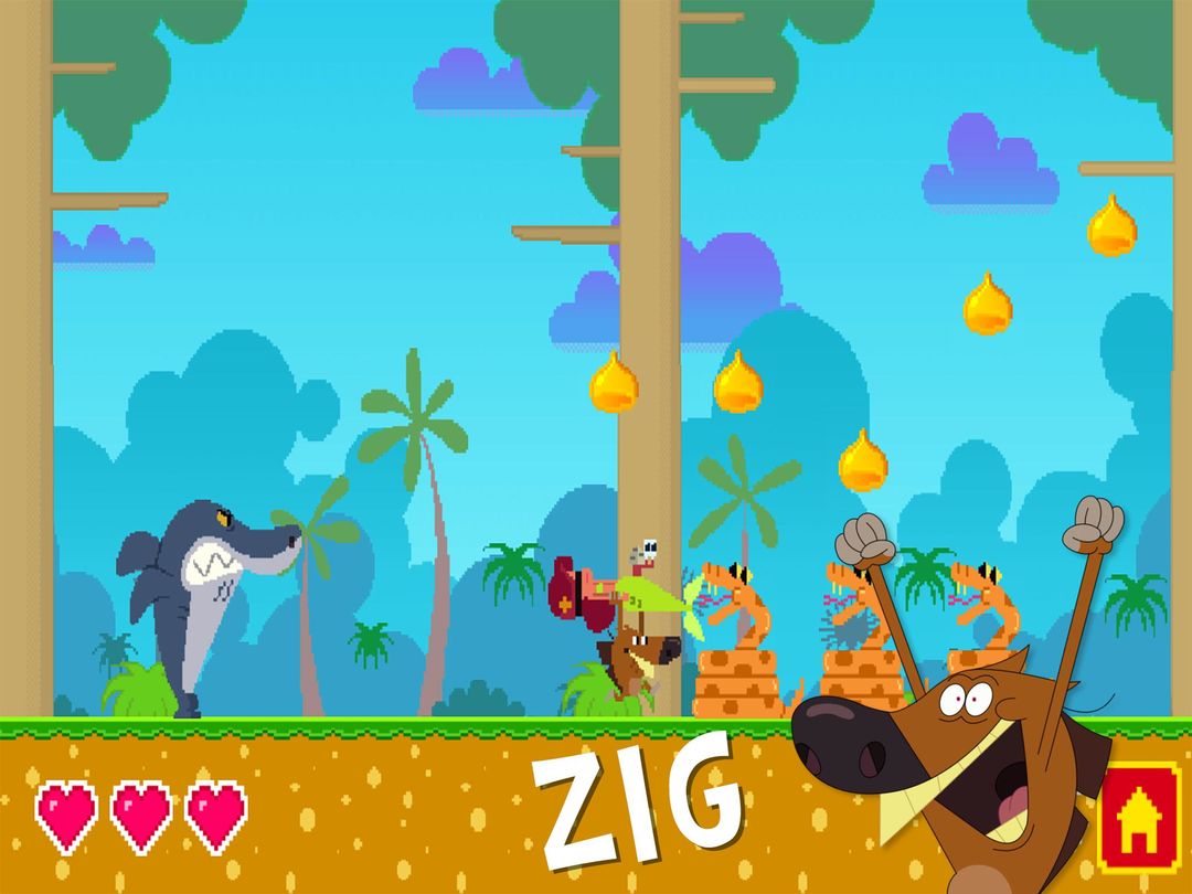 Zig & Sharko screenshot game