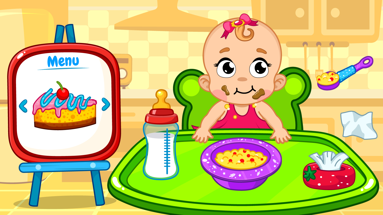 Screenshot of Baby Care, dress up kids Games