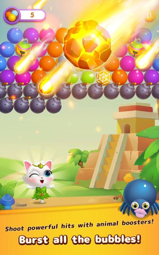 Bubble Shooter: Cat Island ภาพหน้าจอเกม