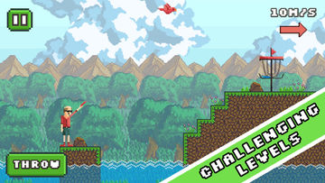 Pixel Disc Golf Game Screenshot