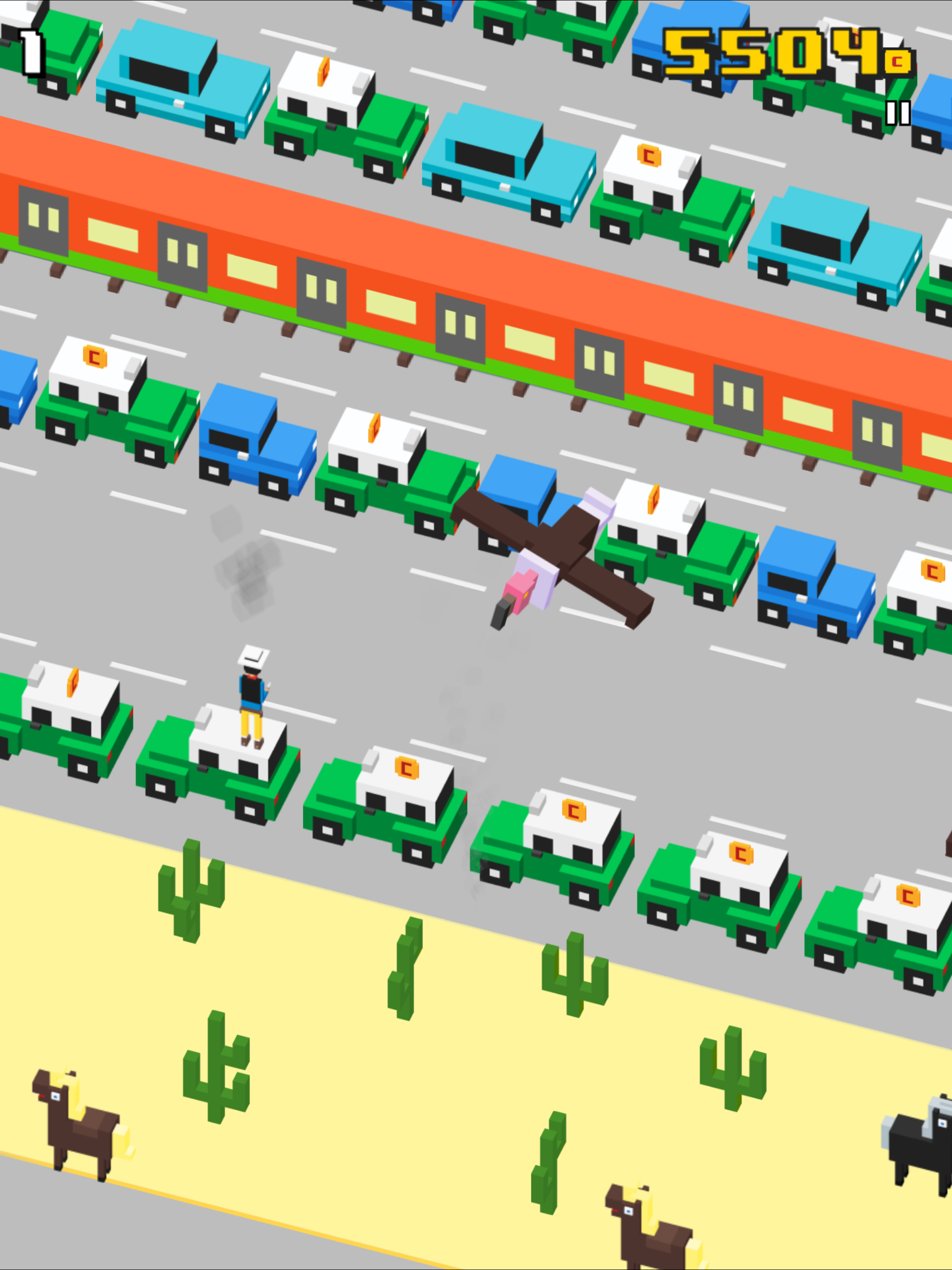 Скриншот игры Taxi Surfer - Endless Arcade Jumper