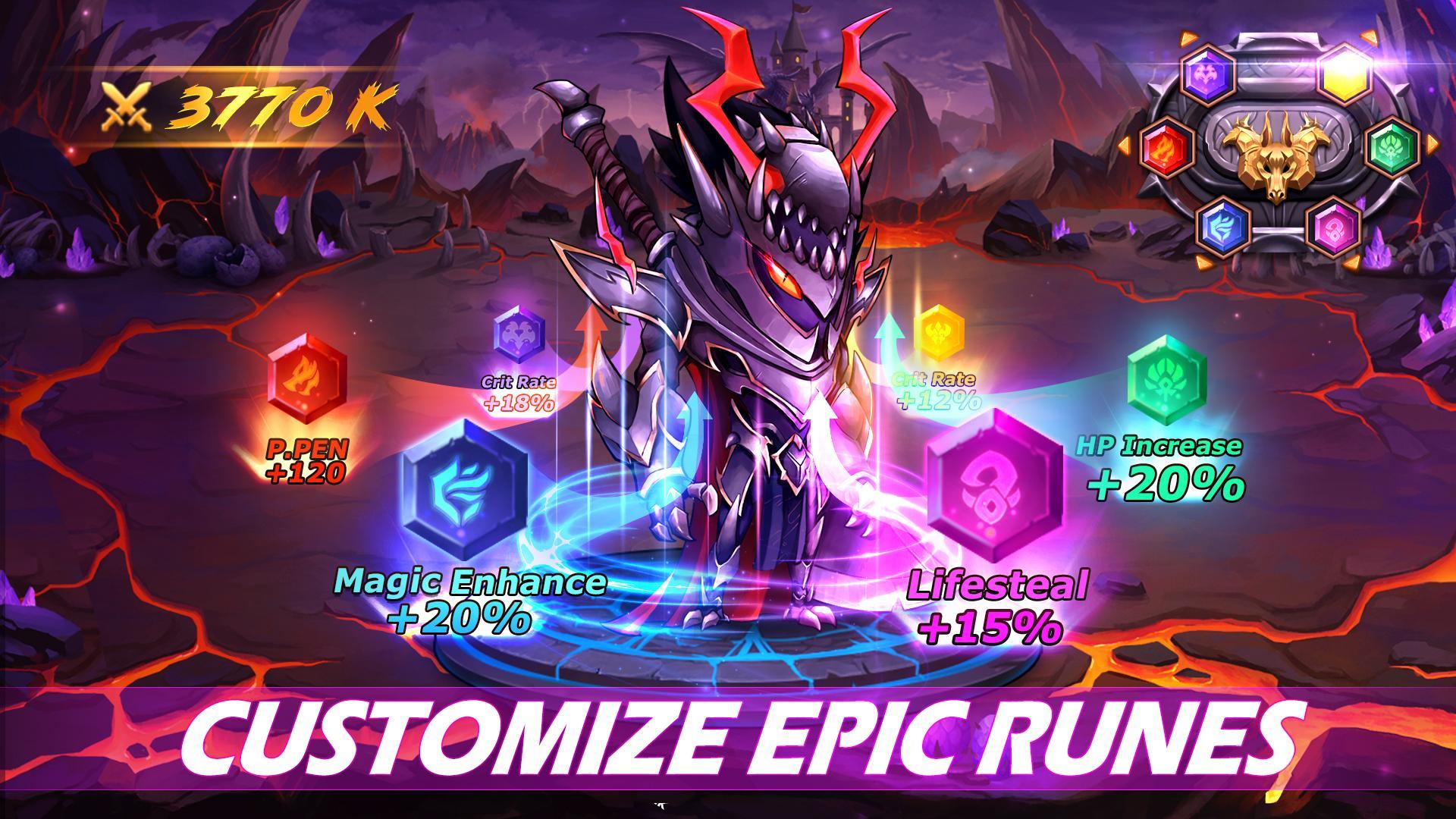 Runelords Arena: Turn-based Tactics Idle Hero RPG Game Screenshot