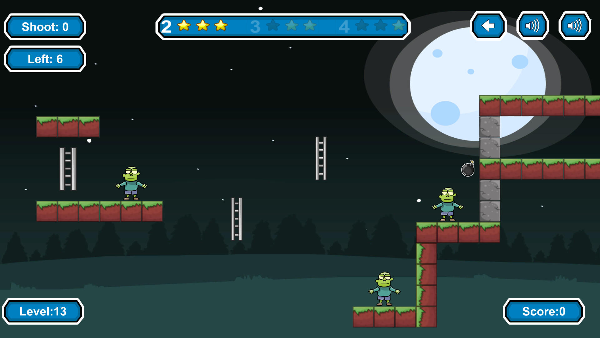 Screenshot of Zombies Rocket Boom Boom