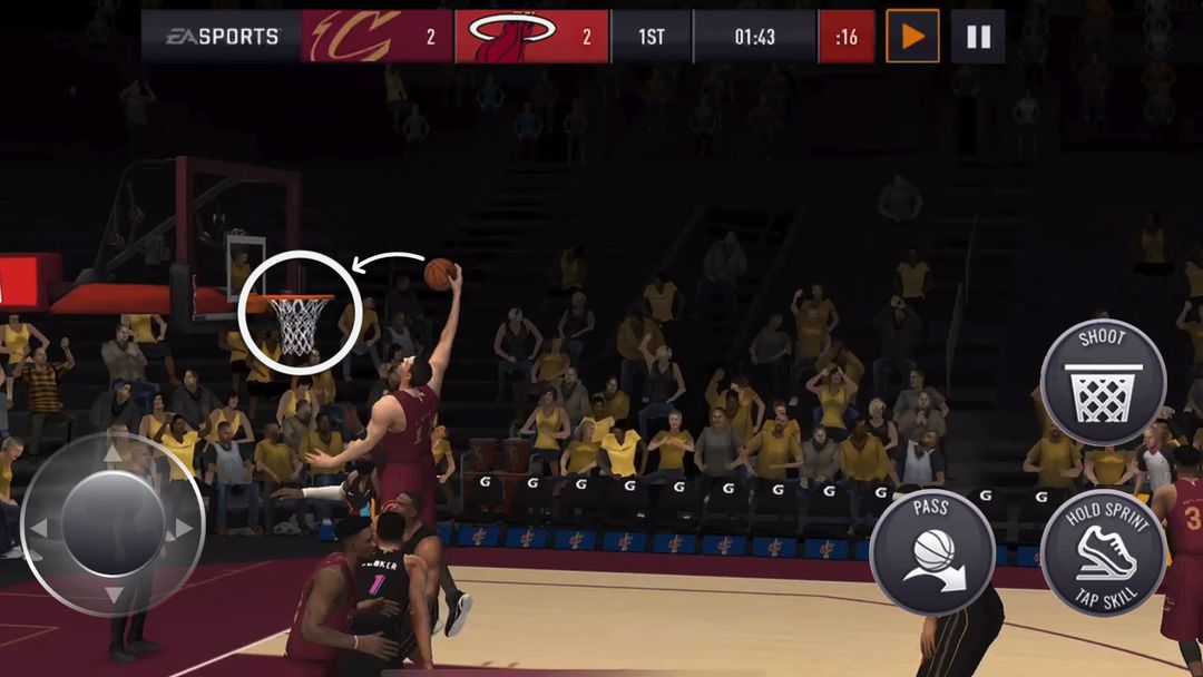 Screenshot of NBA LIVE Mobile Basketball