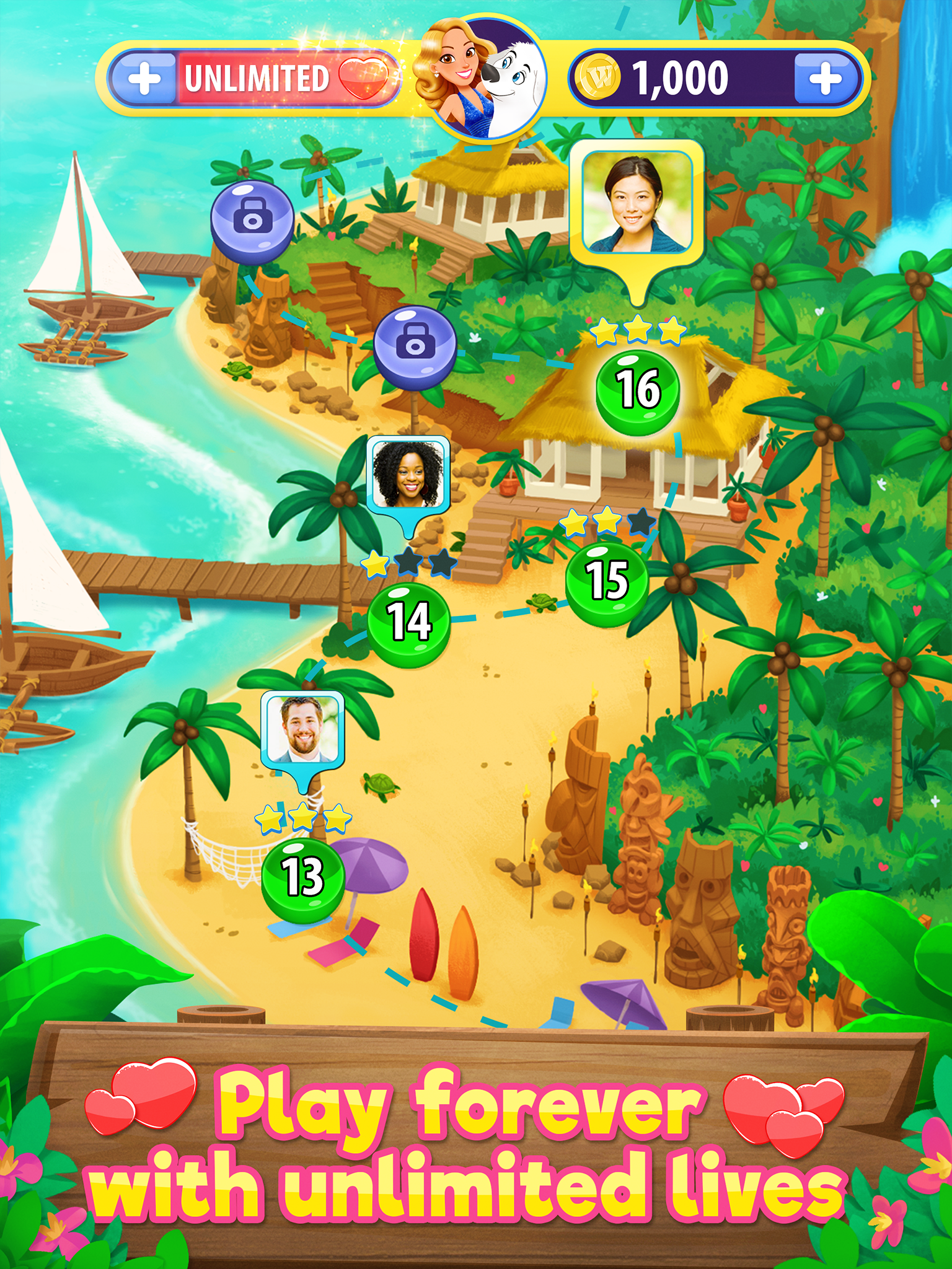 Wheel of Fortune PUZZLE POP ゲームのスクリーンショット