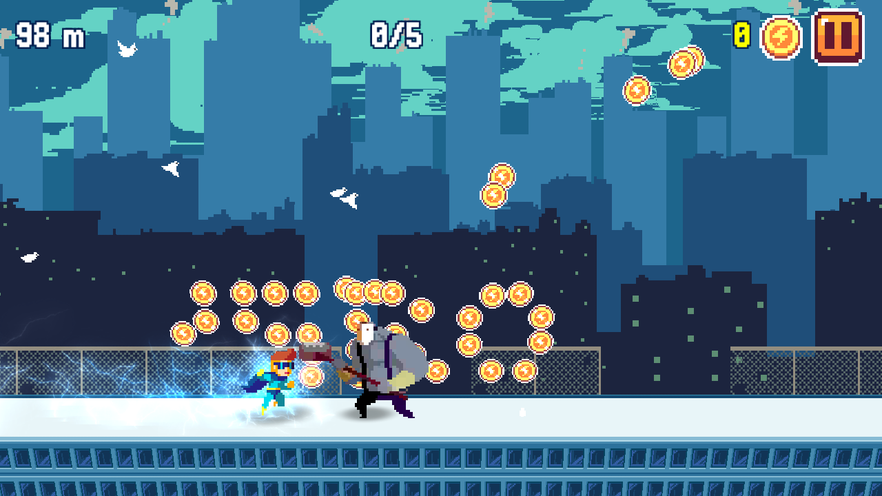 Pixel Superheroe Adventures ゲームのスクリーンショット