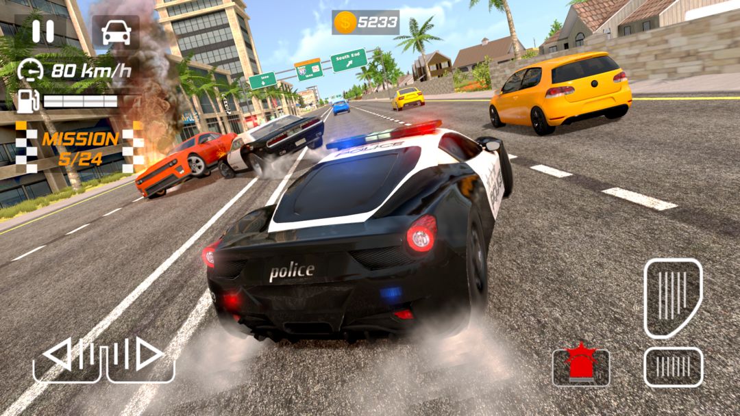 Screenshot of Police Drift Car Driving