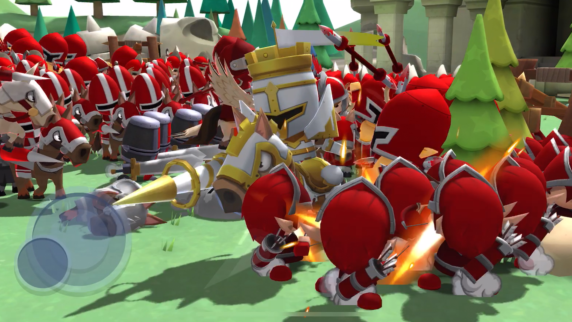 Screenshot 1 of Mini Warriors: Бойцовская армия 