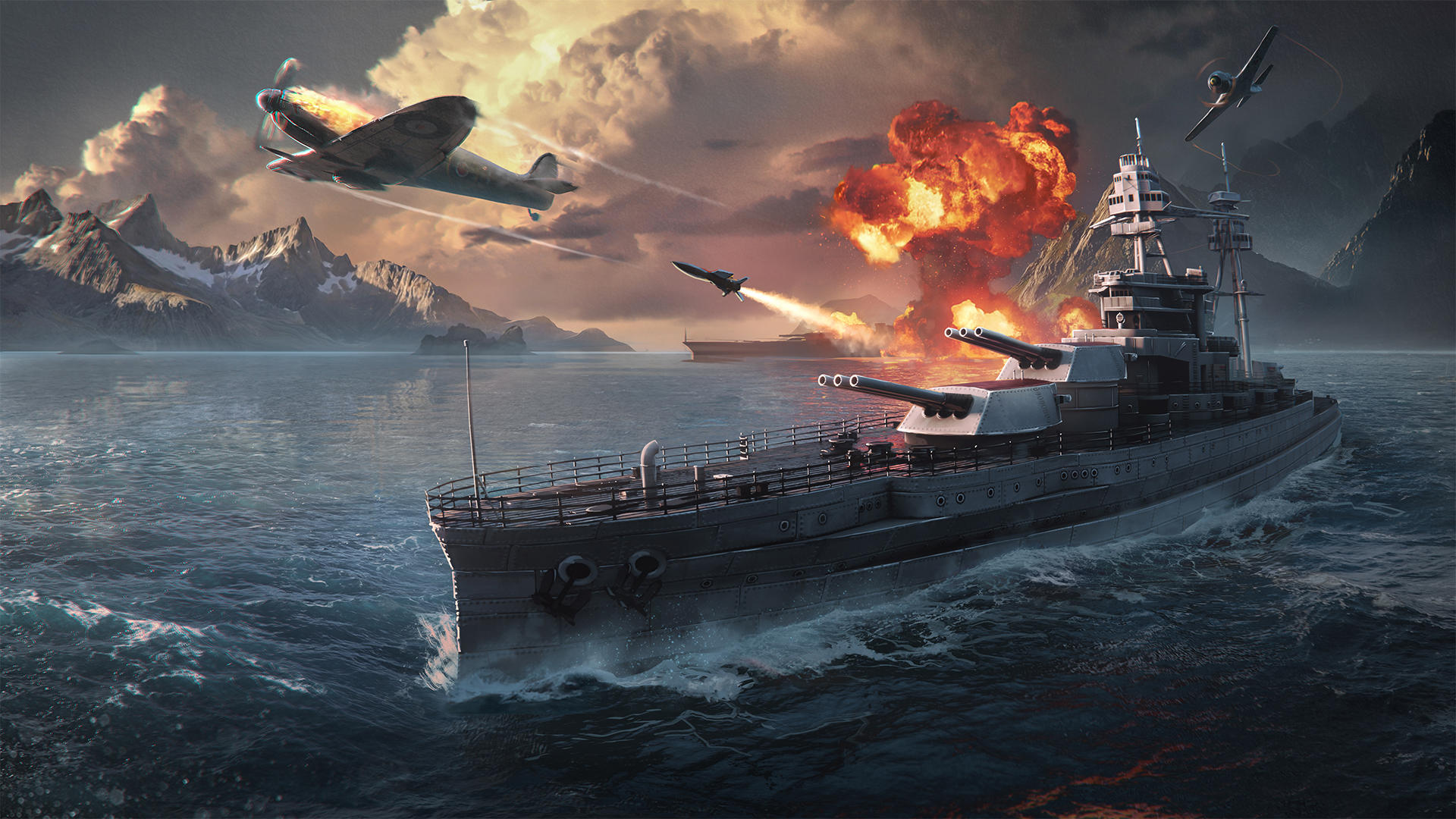 Banner of Navy War: Battleship Simulator 