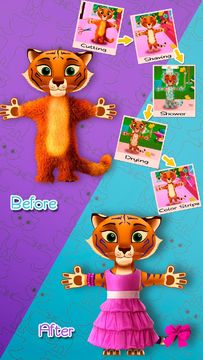 Zoo Hair Salon Game Screenshot