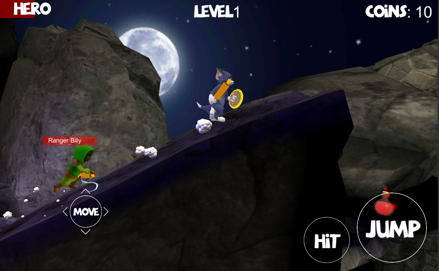 Tom 3D World Adventure Games ; Modern Platformer Game Screenshot