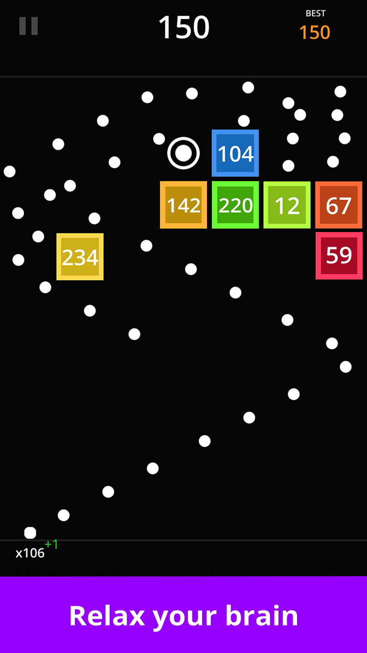 Brick Breaker Ballz ゲームのスクリーンショット