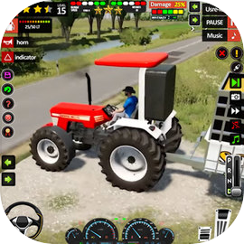 트랙터 농장 마을 수확 시뮬레이션