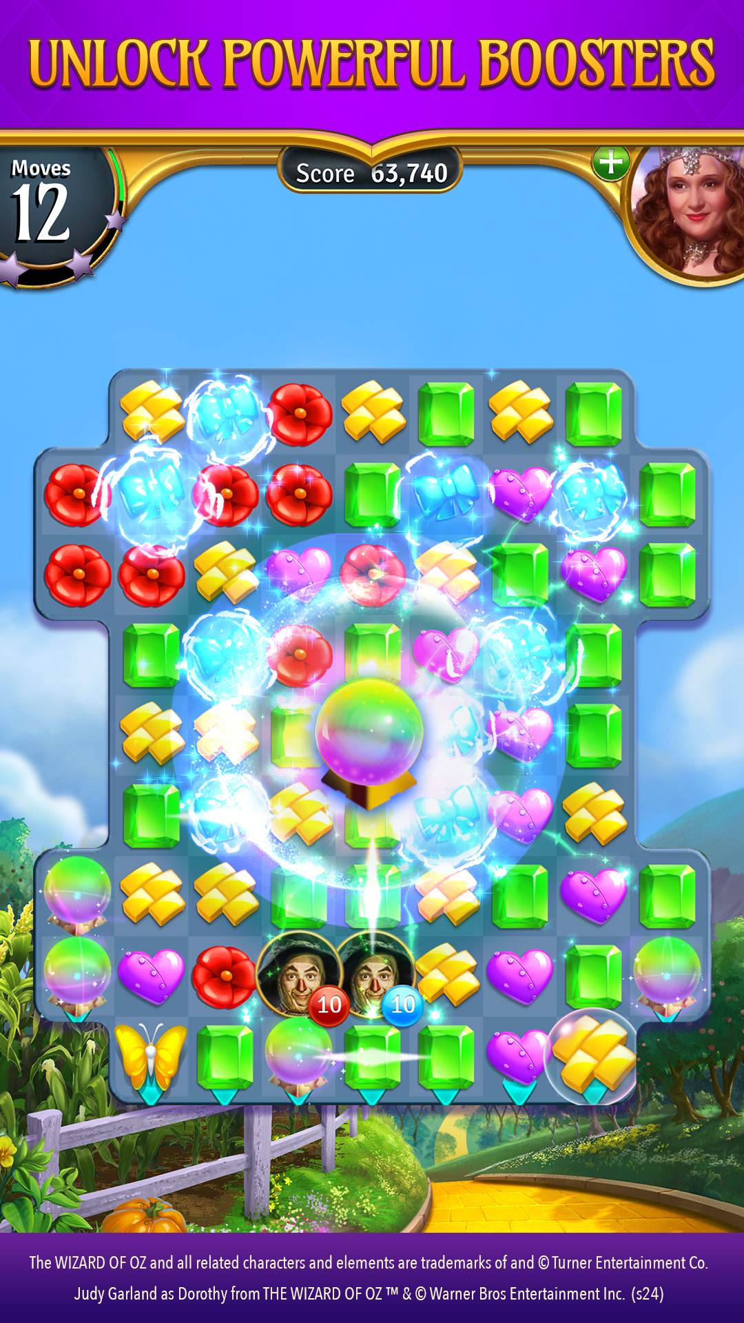 Cuplikan Layar Game The Wizard of Oz Magic Match 3