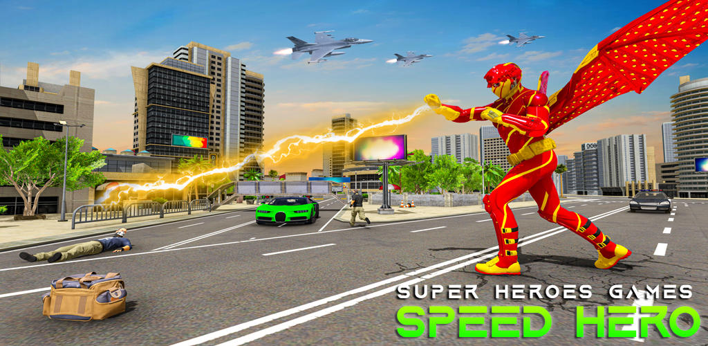 Banner of Súper Héroes: Velocidad Héroe 1.9